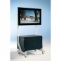 Flat-Screen-Wagen bis  50 Zoll Diagonale, Höhe 172 cm, 